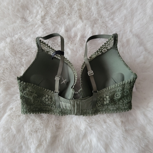 🌷AERIE REAL POWER PLUNGE PUSH UP JOY LACE BRA SIZE 34D - Picture 5 of 6